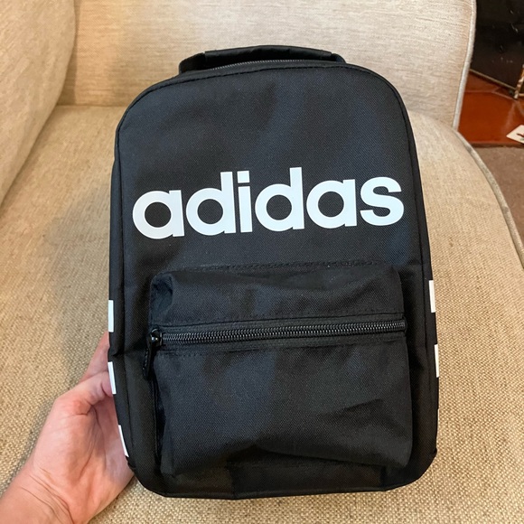 Adidas black and white striped lunch box - Picture 2 of 6